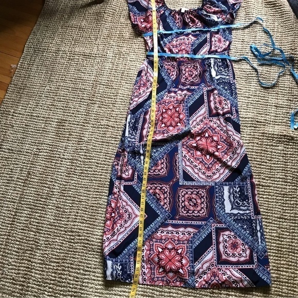 Westport 1962 maxi dress patchwork print women’s large. - Picture 4 of 8